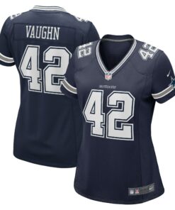 Women's Dallas Cowboys Deuce Vaughn Navy Game Jersey JS9374 nicesnker