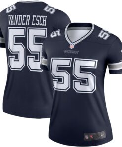Women's Dallas Cowboys Leighton Vander Esch Navy Legend Player Performance Top JS6381 nicesnker