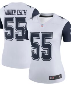 Women's Dallas Cowboys Leighton Vander Esch White Legend Player Performance Top JS6259 nicesnker