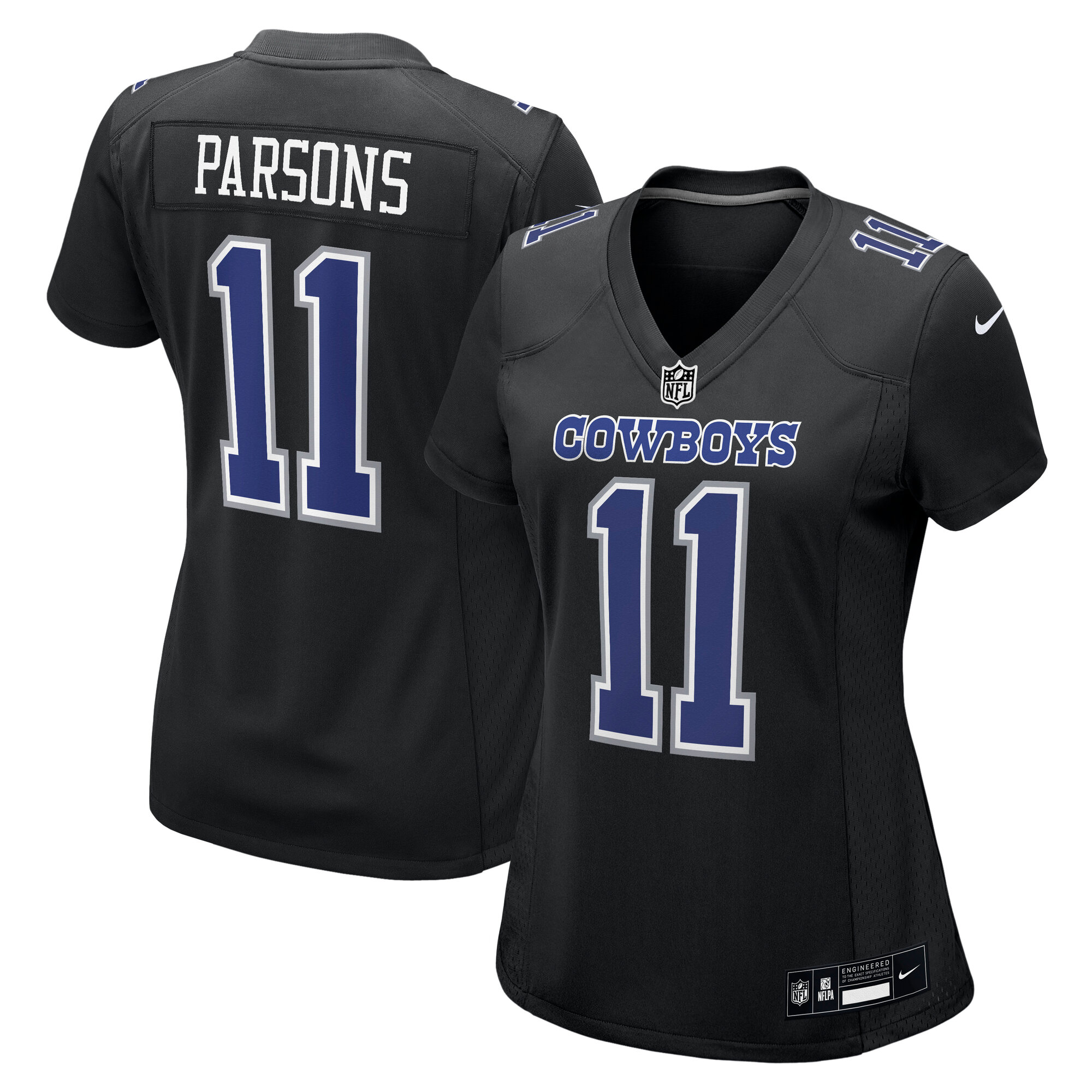 Women's Dallas Cowboys Micah Parsons Carbon Black Fashion Game Jersey JS2690 nicesnker