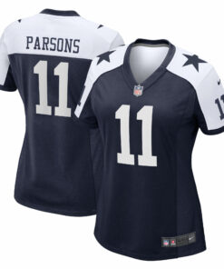 Women's Dallas Cowboys Micah Parsons Navy Alternate Game Jersey JS4187 nicesnker