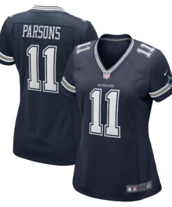Women's Dallas Cowboys Micah Parsons Navy Game Jersey JS9428 nicesnker
