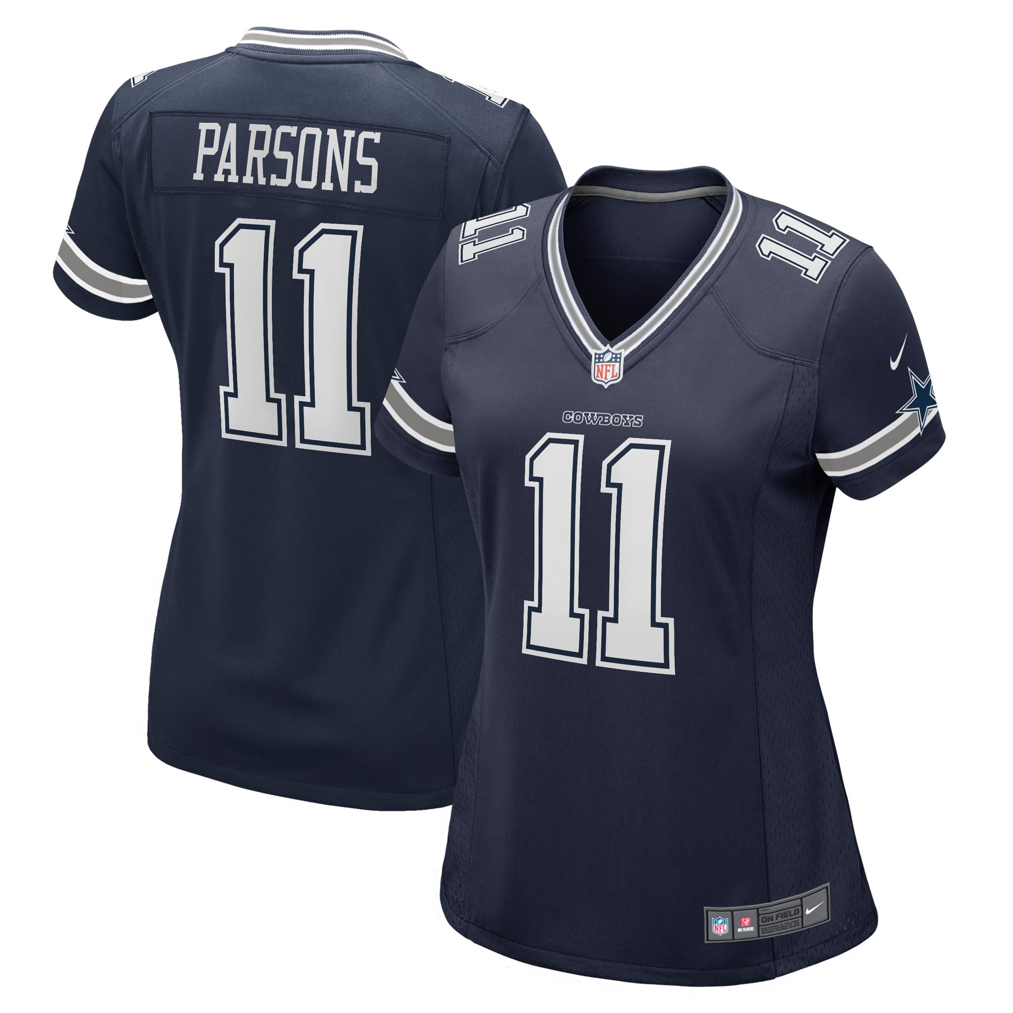 Women's Dallas Cowboys Micah Parsons Navy Game Jersey JS9428 nicesnker