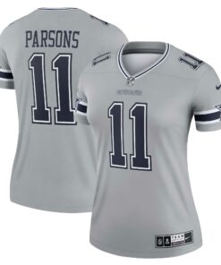 Women's Dallas Cowboys Micah Parsons Silver Inverted Legend Jersey JS6732 nicesnker
