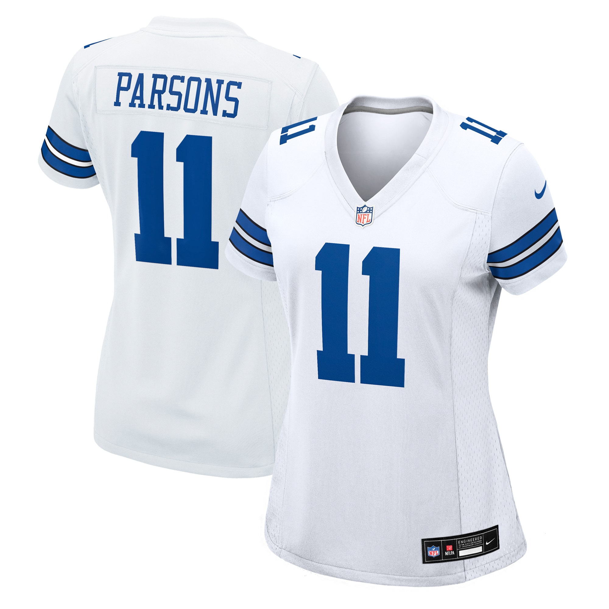 Women's Dallas Cowboys Micah Parsons White Game Player Jersey JS2521 nicesnker
