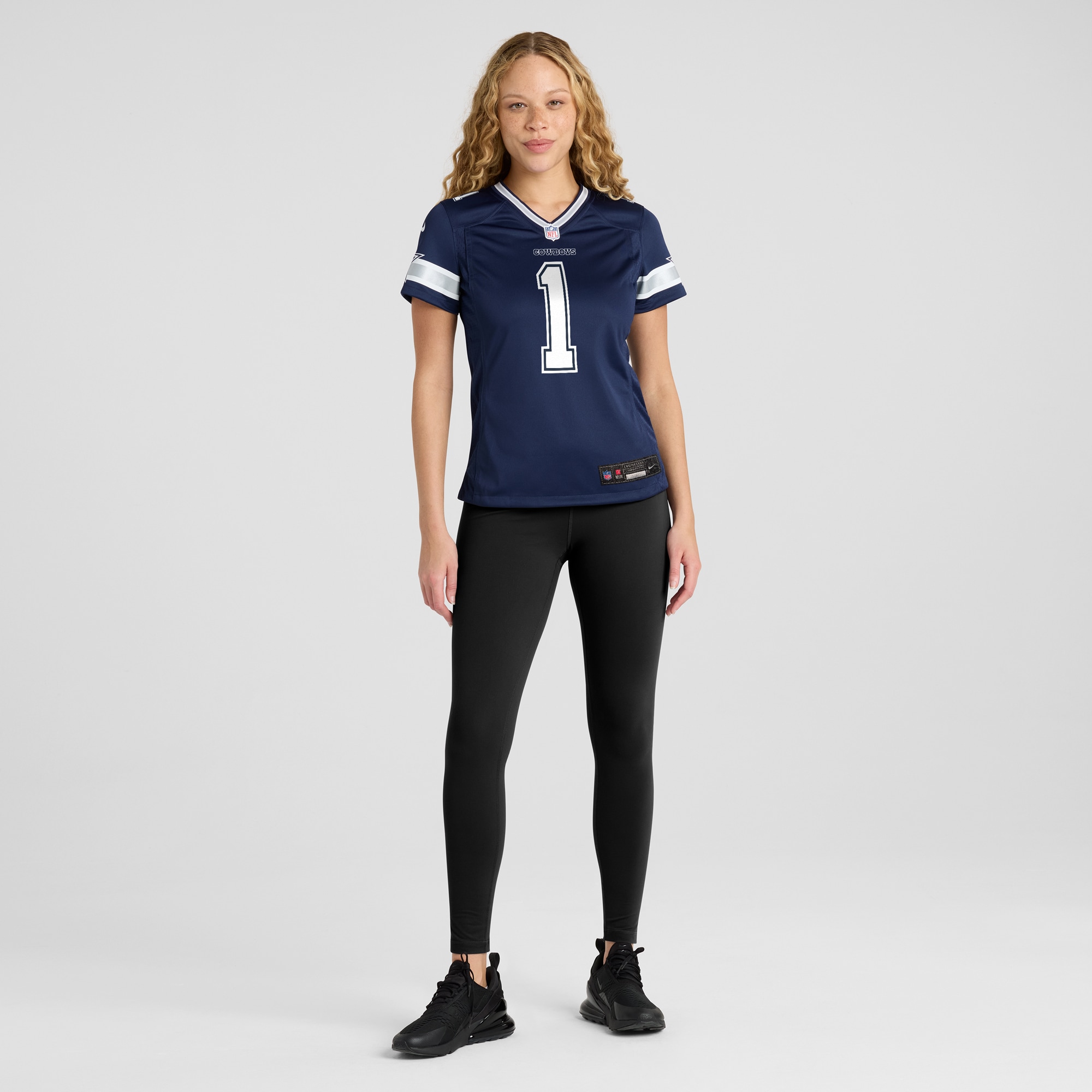 Women's Dallas Cowboys Number 1 Bride Navy Game Jersey JS3520 nicesnker - Image 4
