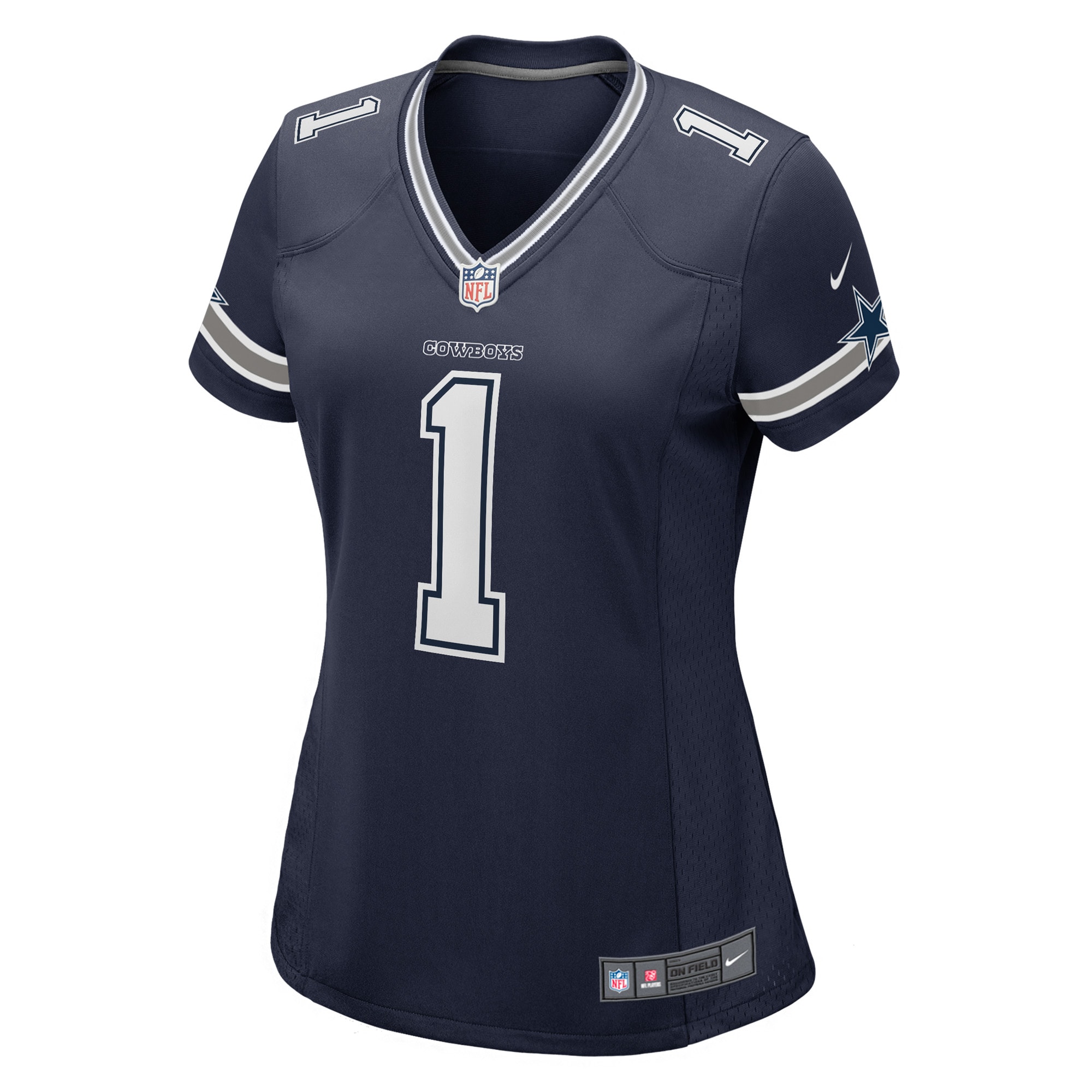 Women's Dallas Cowboys Number 1 Bride Navy Game Jersey JS3520 nicesnker - Image 2