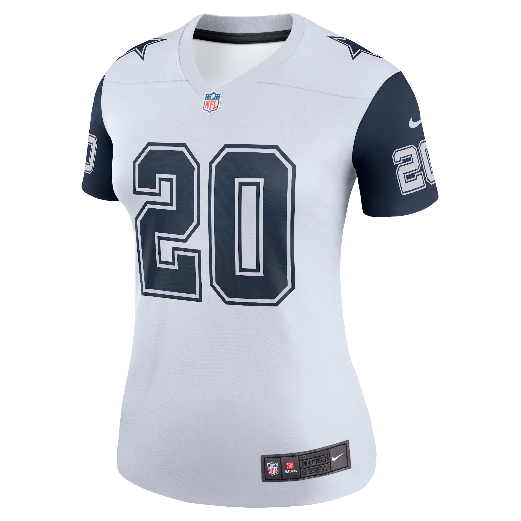 Women's Dallas Cowboys Tony Pollard White Legend Player Performance Top JS2998 nicesnker - Image 2