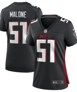 Women's DeAngelo Malone Atlanta Falcons Black Game Player Jersey JS4275 nicesnker