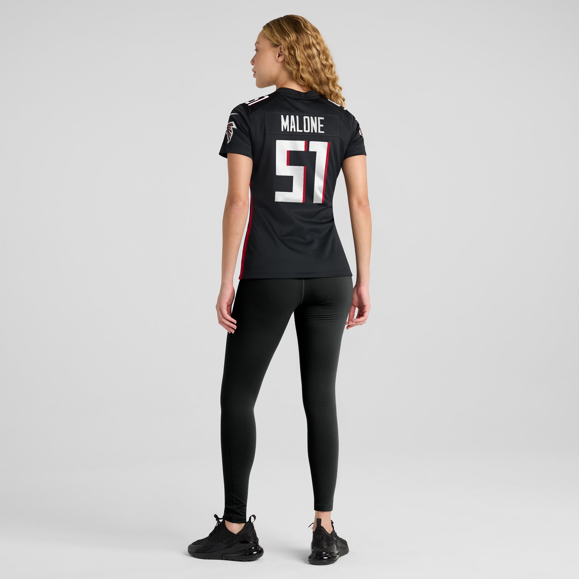 Women's DeAngelo Malone Atlanta Falcons Black Game Player Jersey JS4275 nicesnker - Image 5