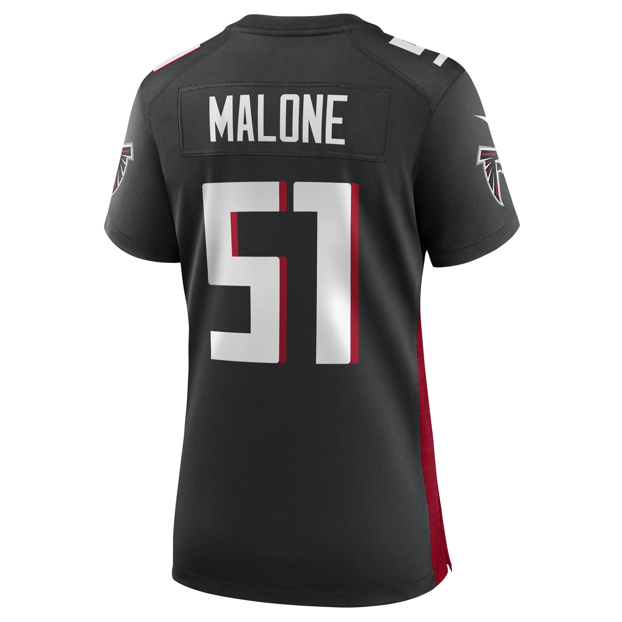 Women's DeAngelo Malone Atlanta Falcons Black Game Player Jersey JS4275 nicesnker - Image 3