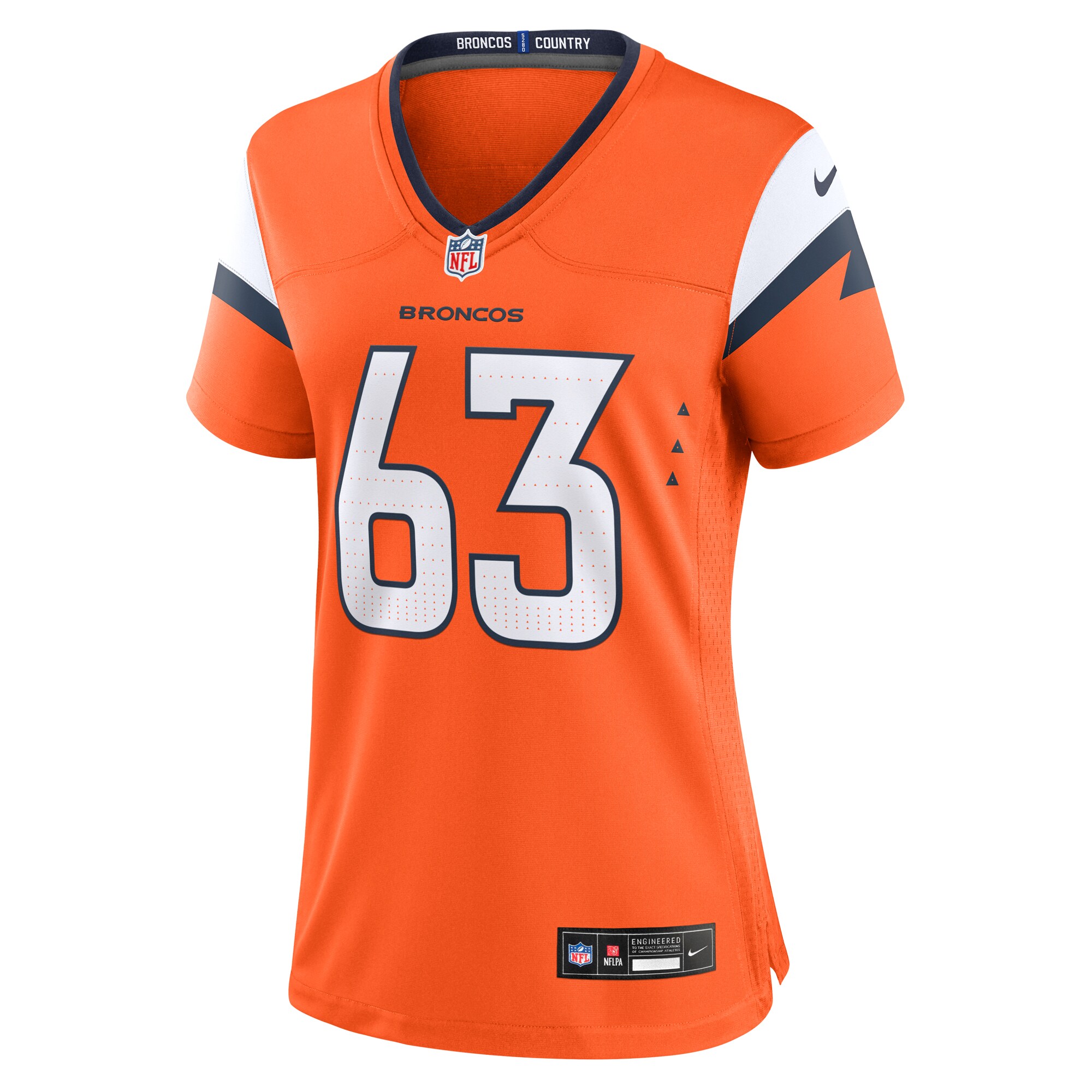 Women's Denver Broncos Alex Palczewski Orange Team Game Jersey JS4344 nicesnker - Image 2