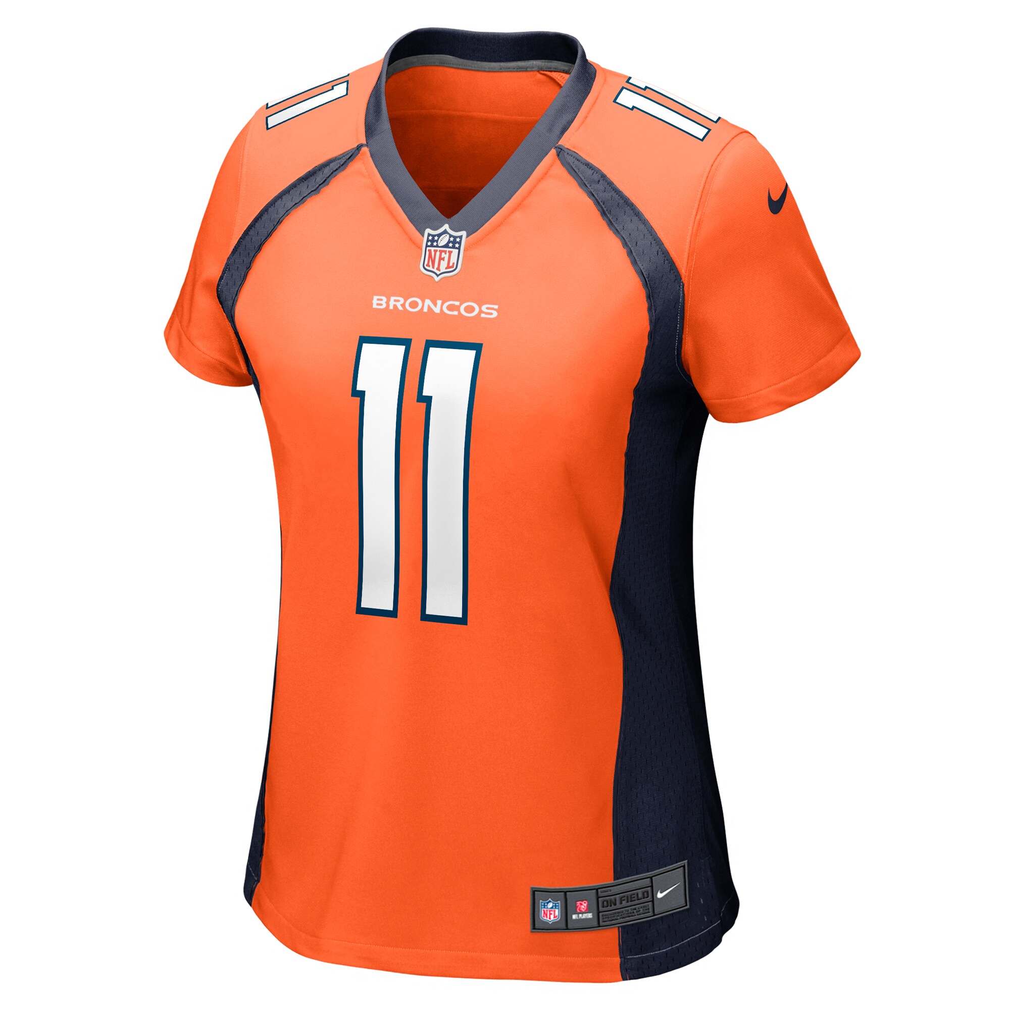 Women's Denver Broncos Ben DiNucci Orange Team Game Jersey JS7935 nicesnker - Image 2