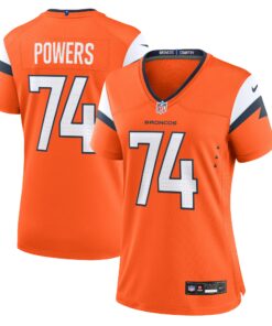 Women's Denver Broncos Ben Powers Orange Team Game Jersey JS7964 nicesnker
