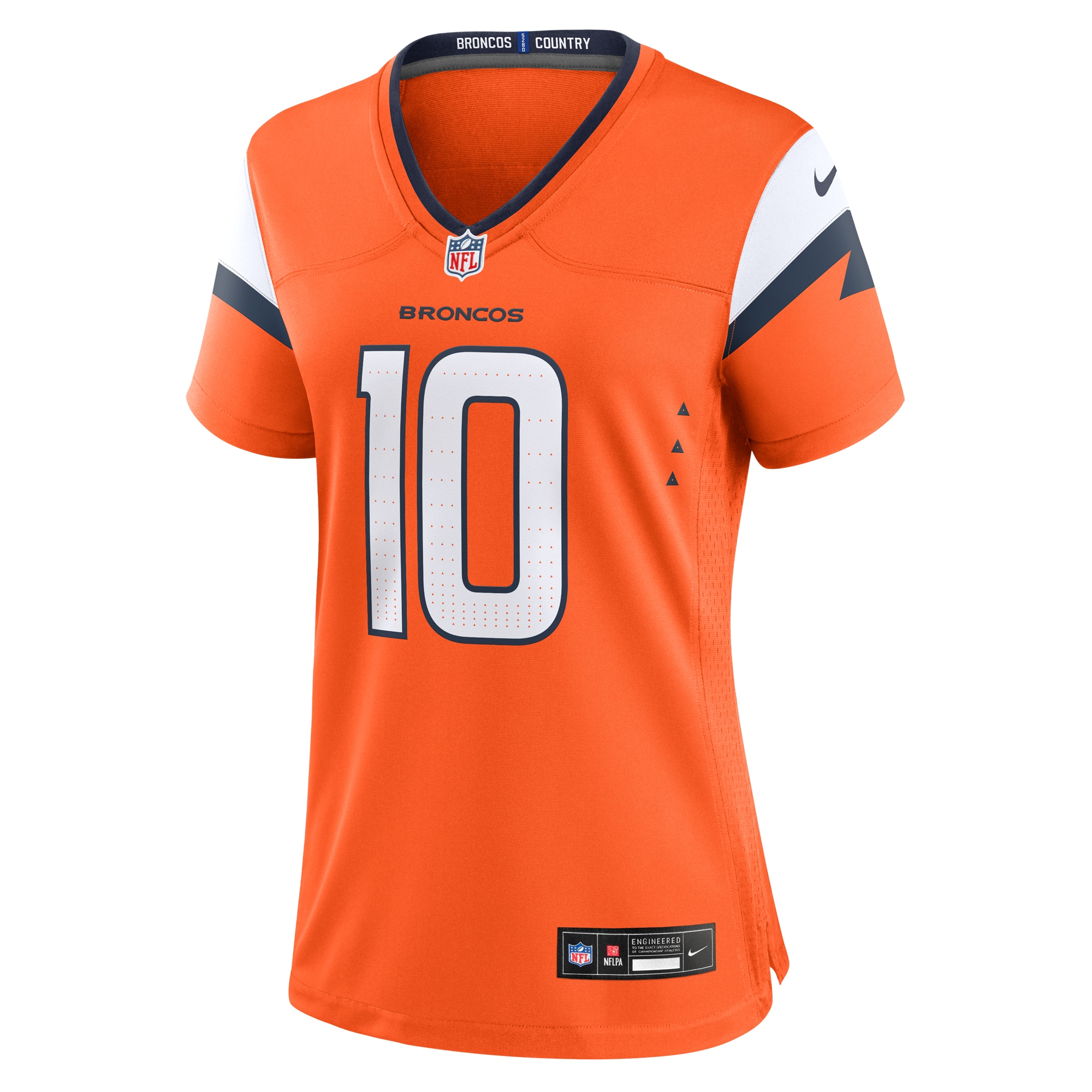 Women's Denver Broncos Bo Nix Orange Game Jersey JS7544 nicesnker - Image 2