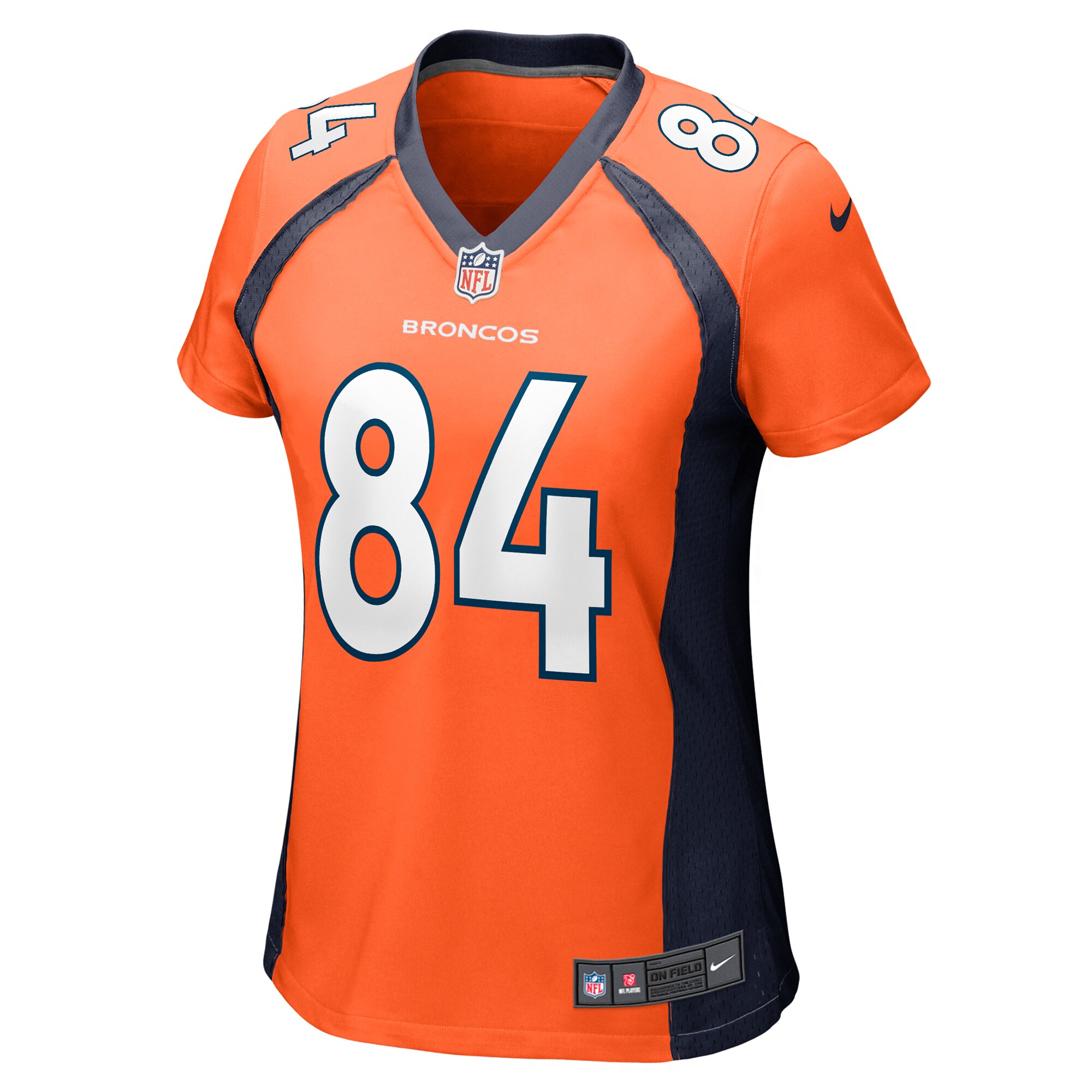 Women's Denver Broncos Chris Manhertz Orange Game Player Jersey JS4013 nicesnker - Image 2