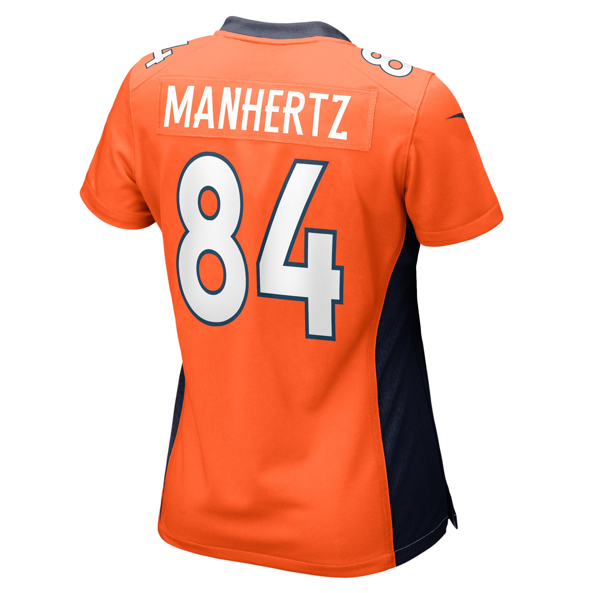 Women's Denver Broncos Chris Manhertz Orange Game Player Jersey JS4013 nicesnker - Image 3