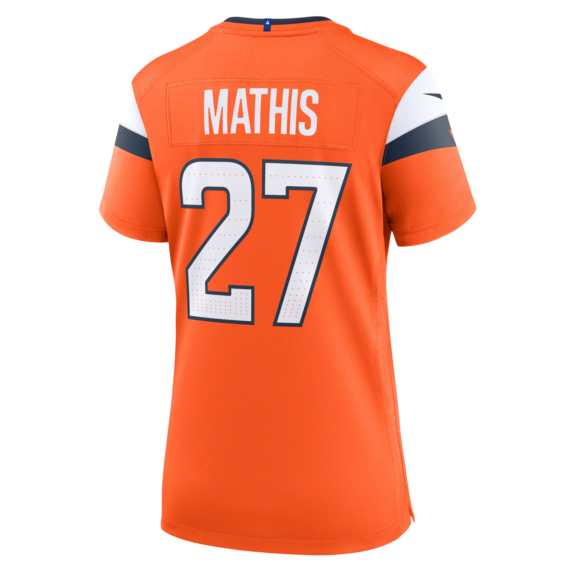 Women's Denver Broncos Damarri Mathis Orange Team Game Jersey JS4778 nicesnker - Image 3