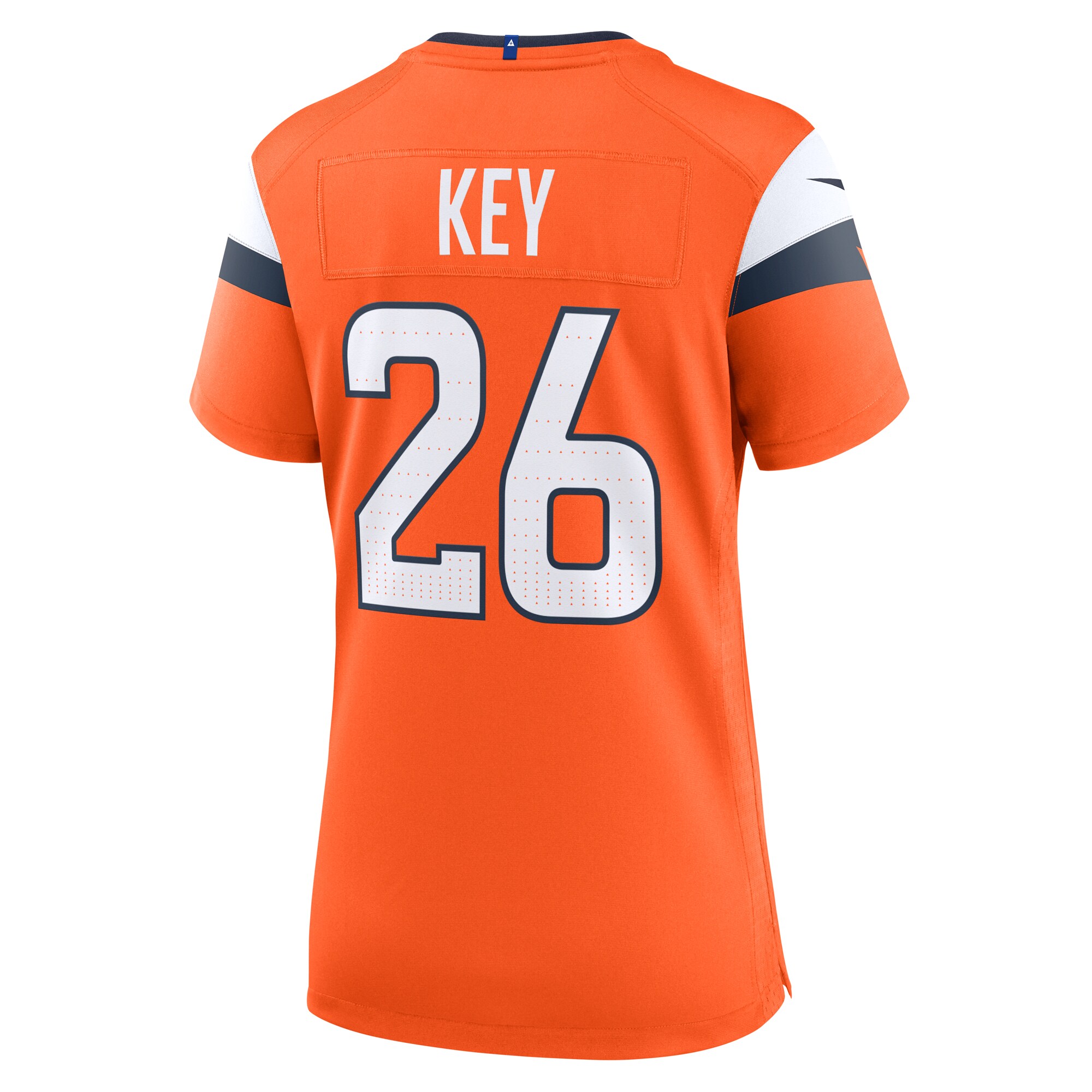 Women's Denver Broncos Devon Key Orange Team Game Jersey JS9438 nicesnker - Image 3