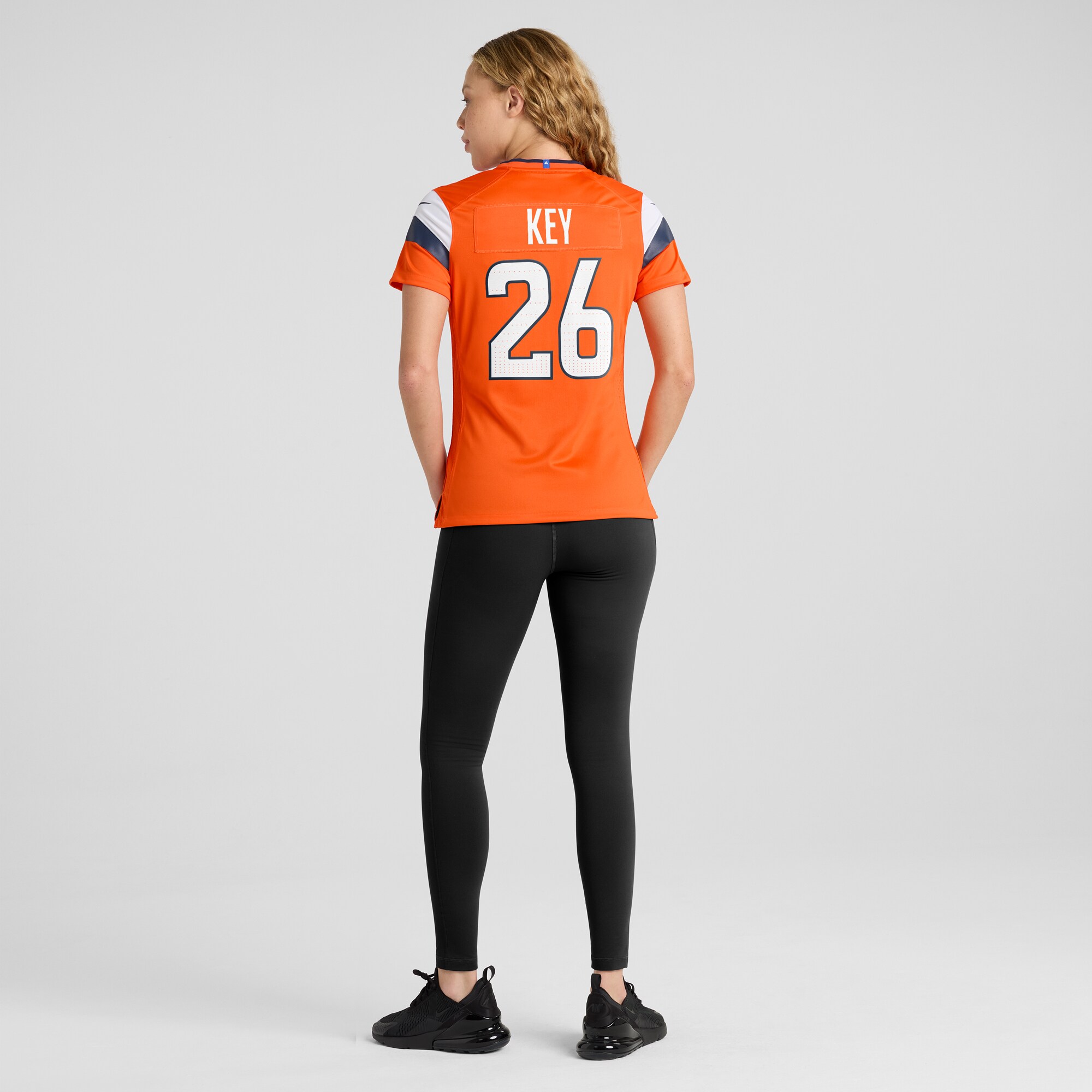 Women's Denver Broncos Devon Key Orange Team Game Jersey JS9438 nicesnker - Image 5