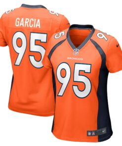 Women's Denver Broncos Elijah Garcia Orange Team Game Jersey JS8829 nicesnker