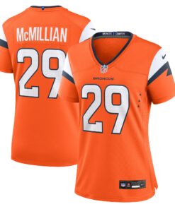 Women's Denver Broncos Ja'Quan McMillian Orange Team Game Jersey JS8067 nicesnker