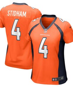 Women's Denver Broncos Jarrett Stidham Orange Game Player Jersey JS8144 nicesnker