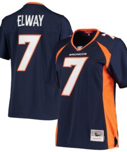 Women's Denver Broncos John Elway Mitchell & Ness Navy Legacy Team Jersey JS2449 nicesnker