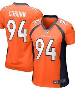 Women's Denver Broncos Keondre Coburn Orange Game Jersey JS5631 nicesnker