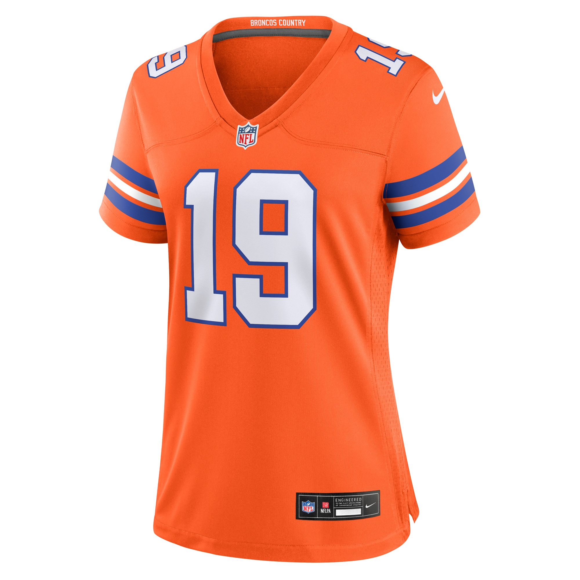 Women's Denver Broncos Marvin Mims Jr Orange Mile High Collection 1977 Throwback Player Game Jersey JS8490 nicesnker - Image 2