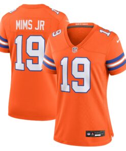 Women's Denver Broncos Marvin Mims Jr Orange Mile High Collection 1977 Throwback Player Game Jersey JS8490 nicesnker