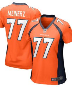 Women's Denver Broncos Quinn Meinerz Orange Game Jersey JS2449 nicesnker