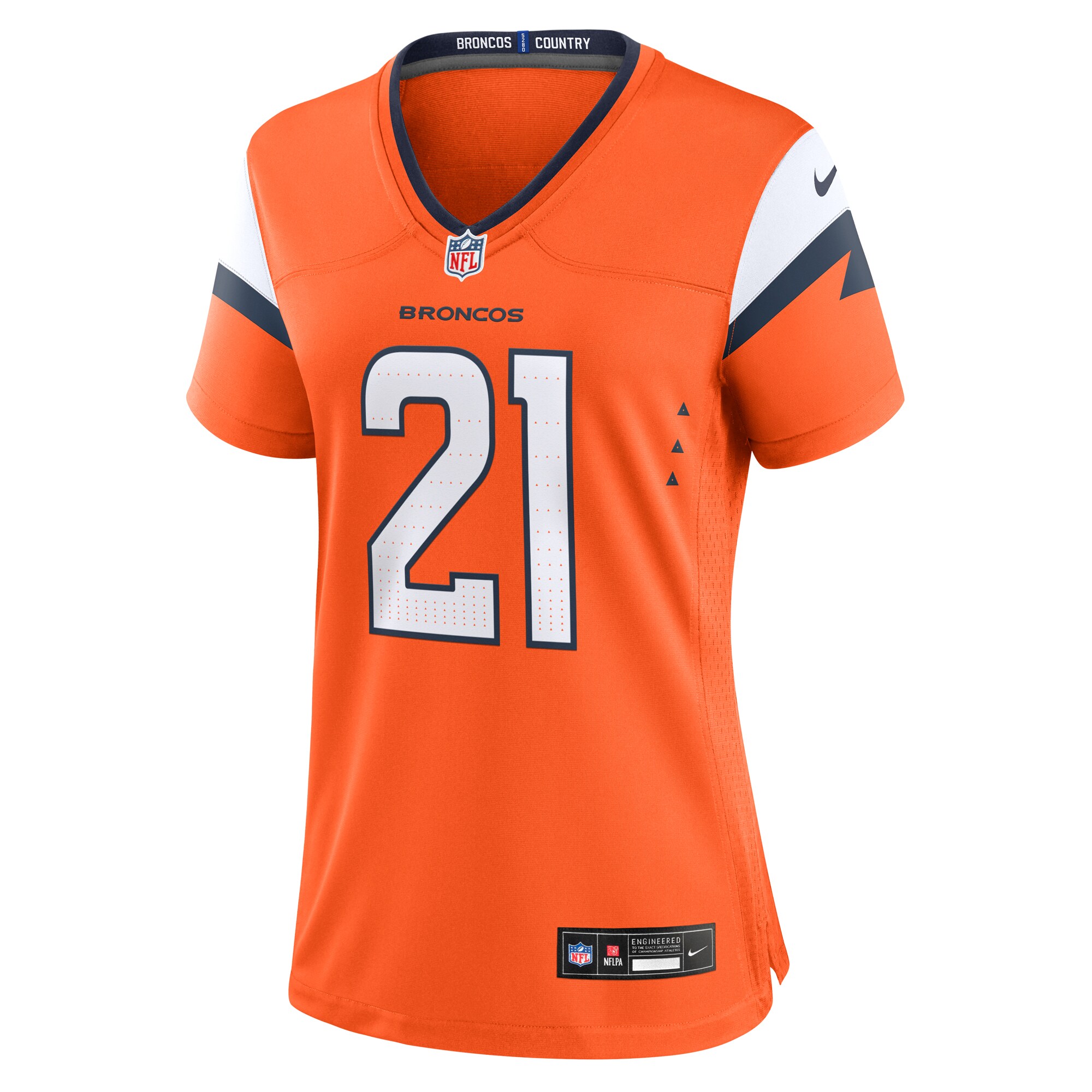 Women's Denver Broncos Riley Moss Orange Team Game Jersey JS3141 nicesnker - Image 2