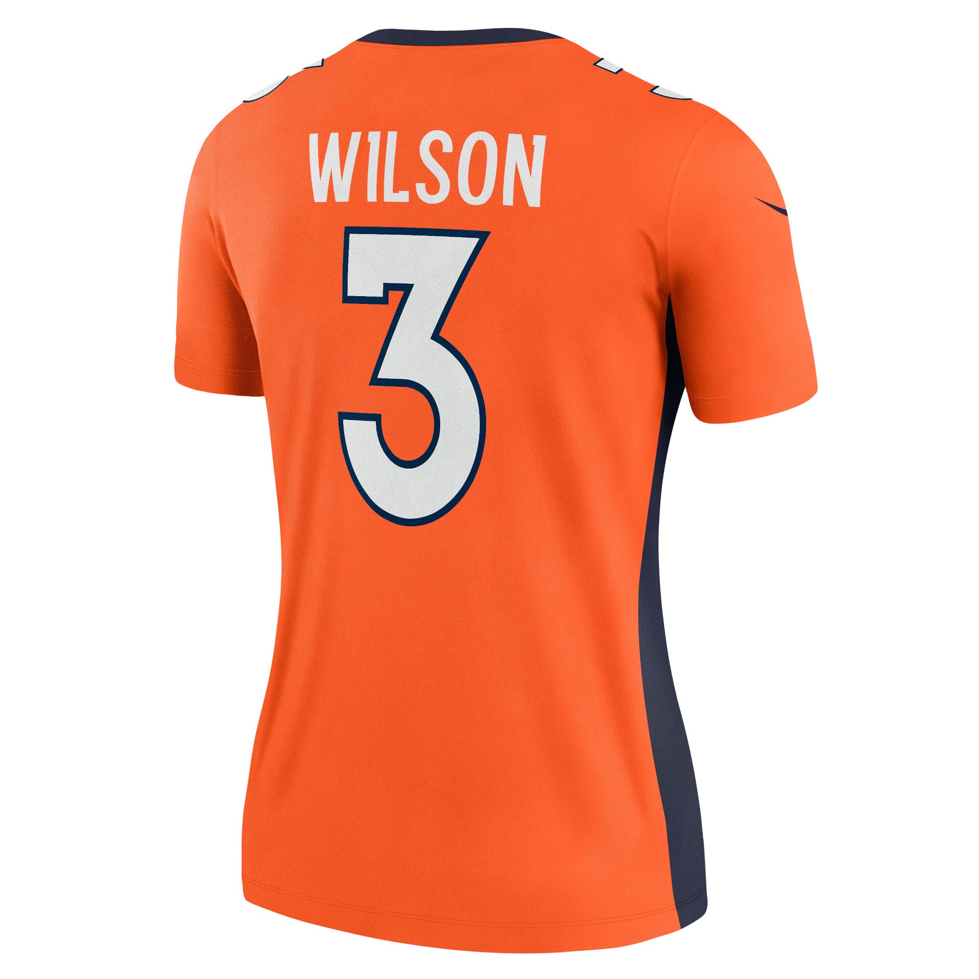 Women's Denver Broncos Russell Wilson Orange Team Legend Player Performance Top JS7969 nicesnker - Image 3