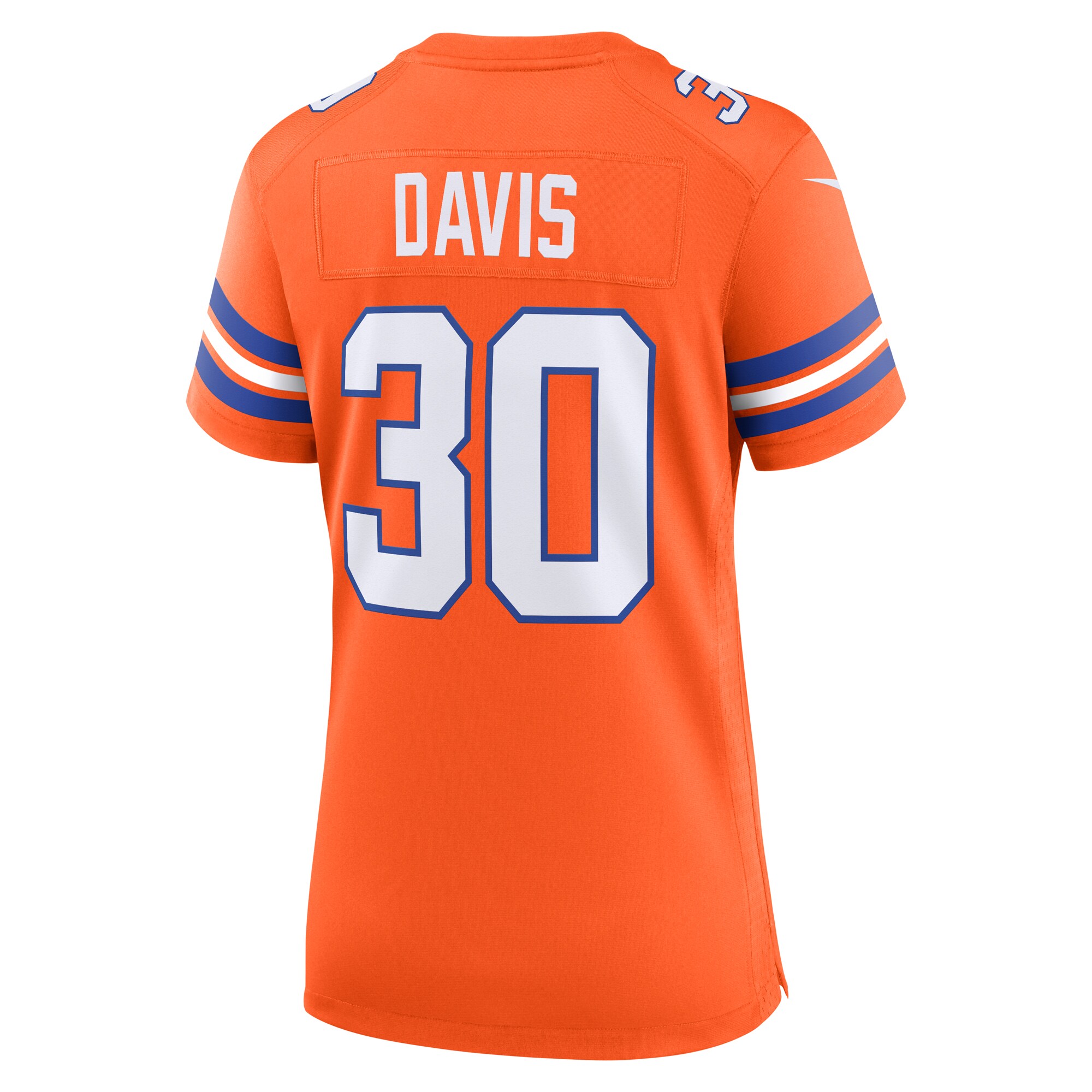 Women's Denver Broncos Terrell Davis Orange Mile High Collection 1977 Throwback Retired Player Game Jersey JS3956 nicesnker - Image 3