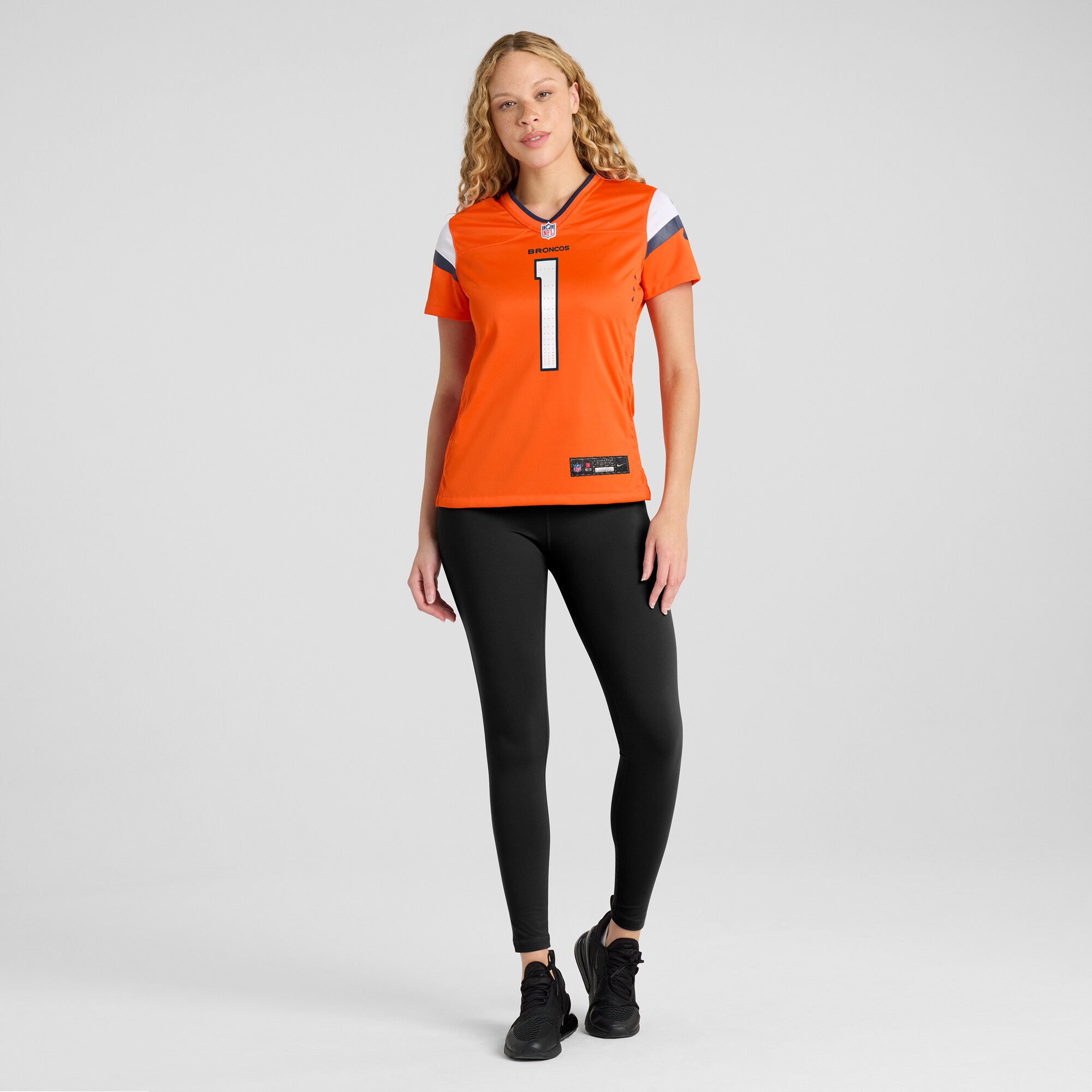 Women's Denver Broncos Tremon Smith Orange Team Game Jersey JS2329 nicesnker - Image 4