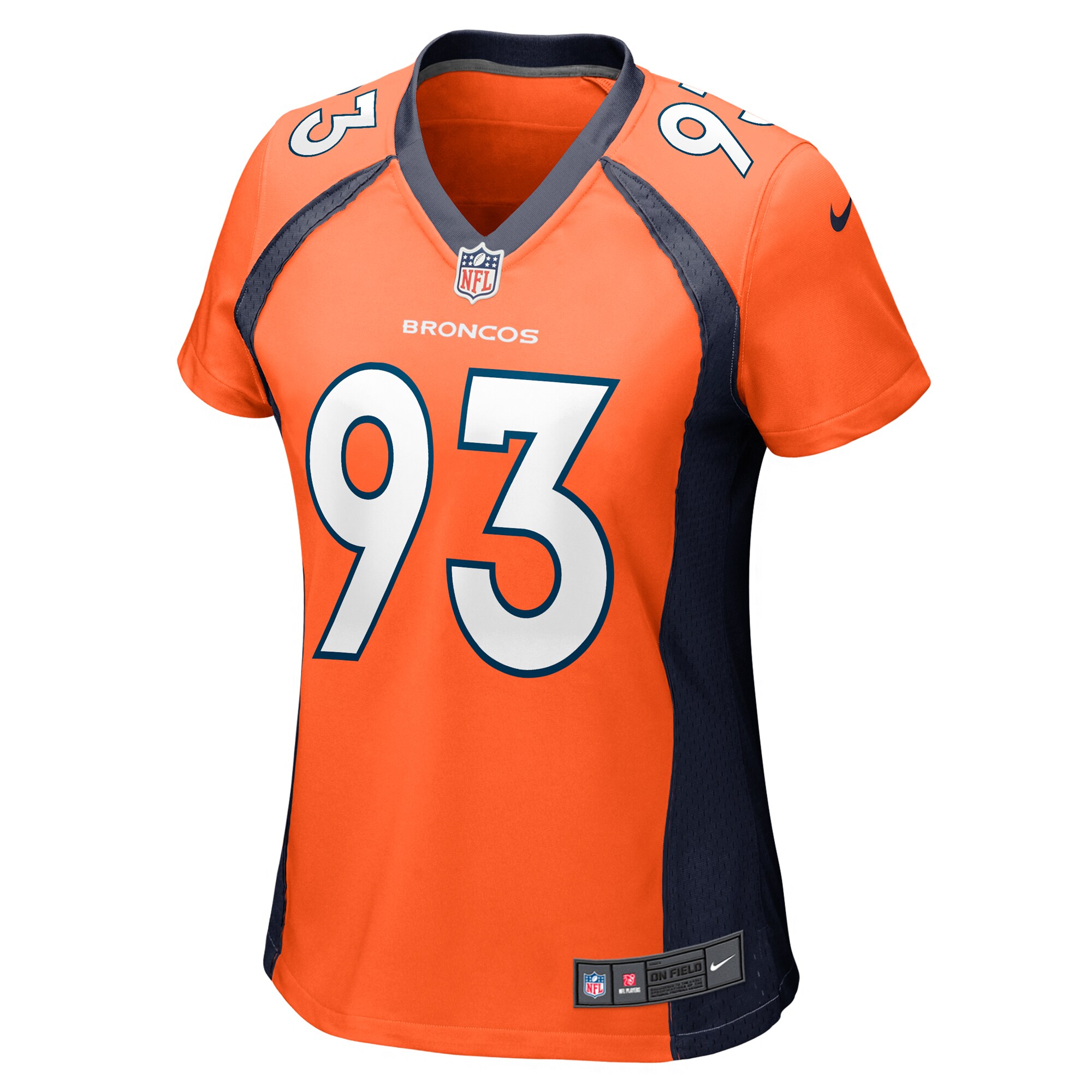 Women's Denver Broncos Troy Jones Orange Game Jersey JS8744 nicesnker - Image 2
