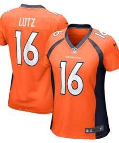 Women's Denver Broncos Wil Lutz Orange Game Jersey JS8934 nicesnker