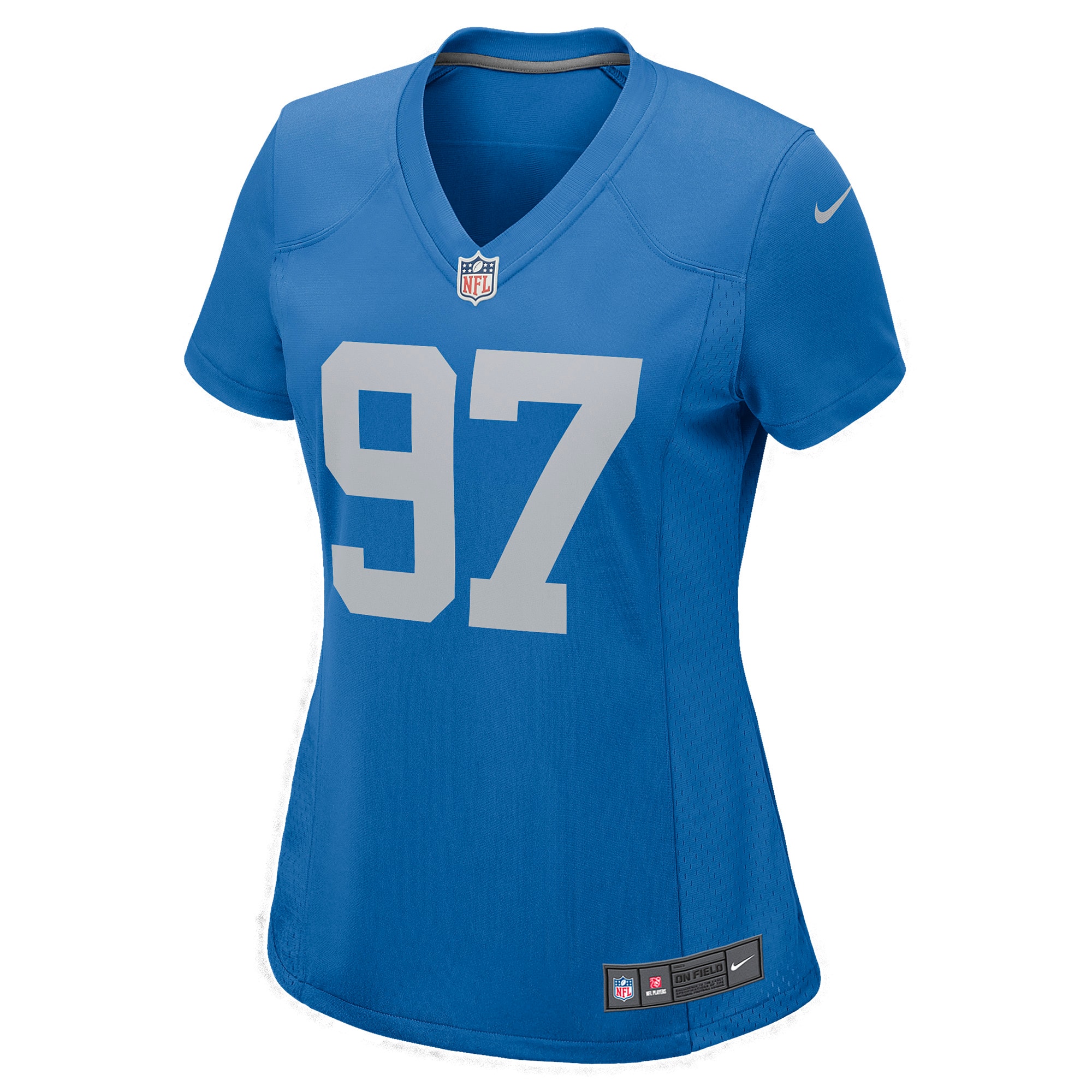 Women's Detroit Lions Aidan Hutchinson Blue Player Jersey JS4650 nicesnker - Image 2