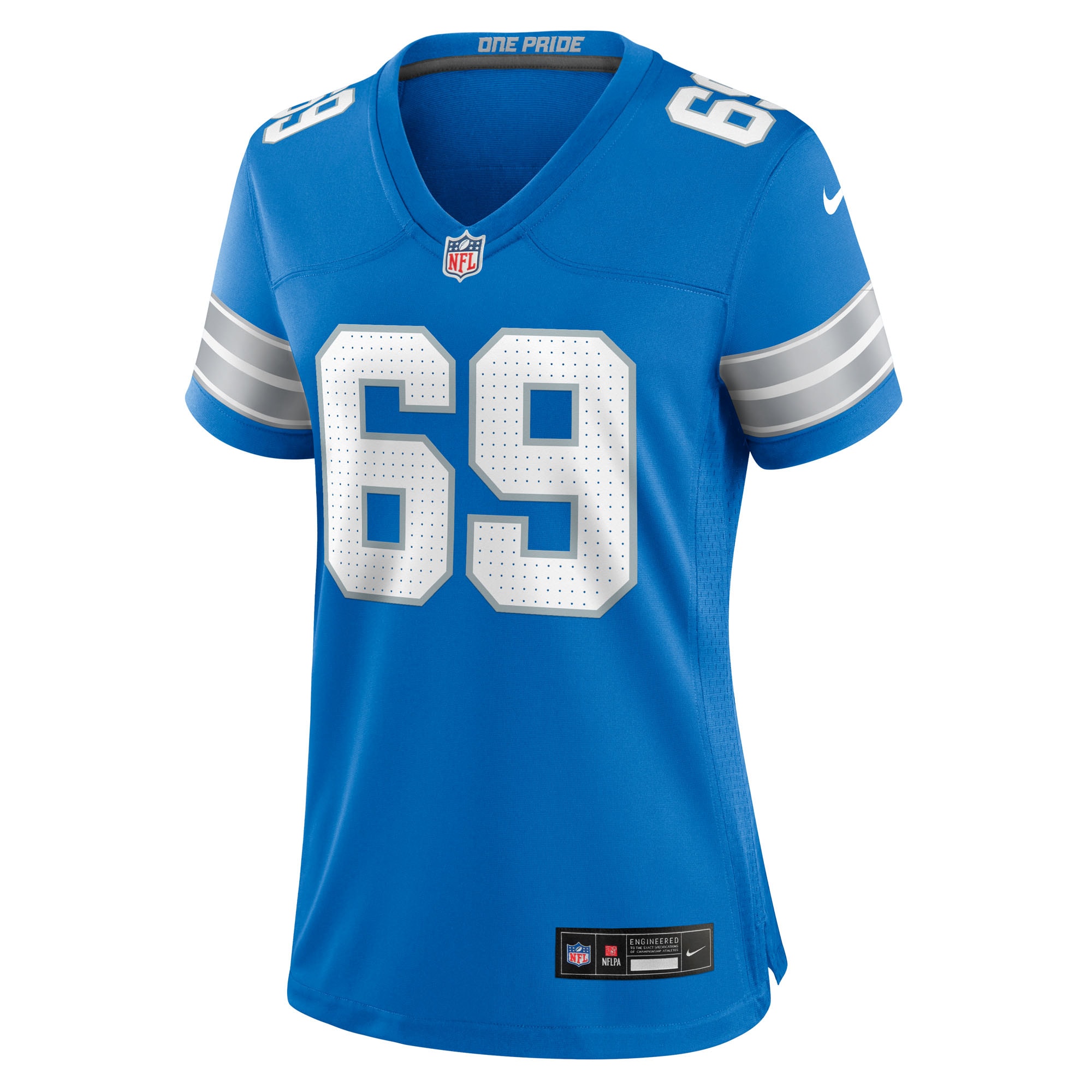 Women's Detroit Lions Al-Quadin Muhammad Blue Team Game Jersey JS9181 nicesnker - Image 2