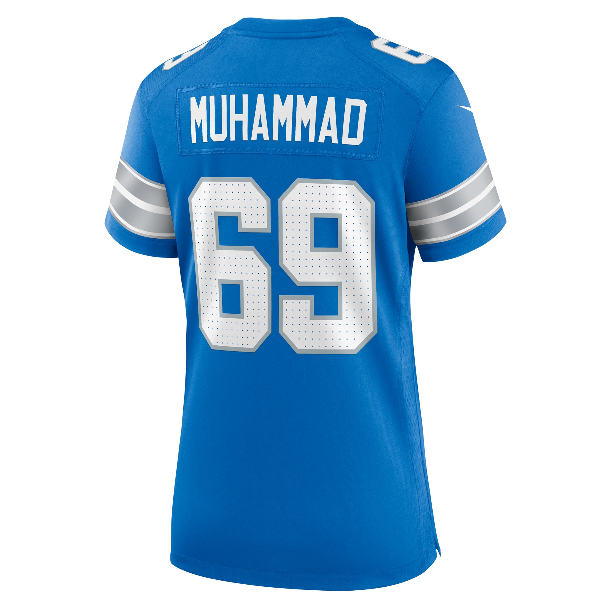 Women's Detroit Lions Al-Quadin Muhammad Blue Team Game Jersey JS9181 nicesnker - Image 3