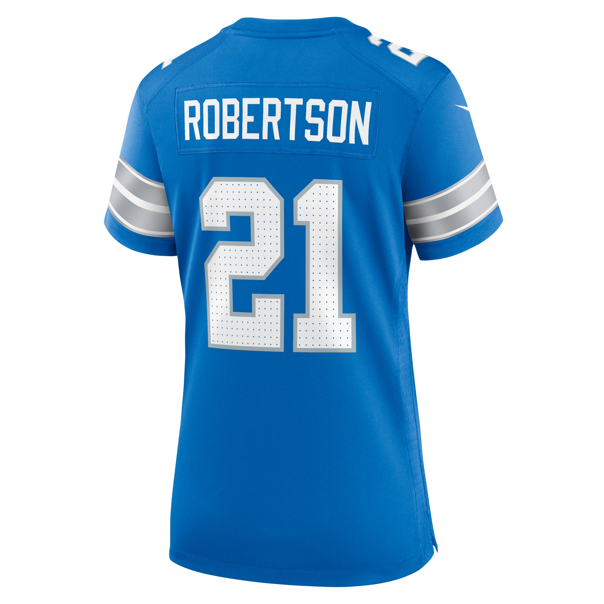Women's Detroit Lions Amik Robertson Blue Team Game Jersey JS6048 nicesnker - Image 3