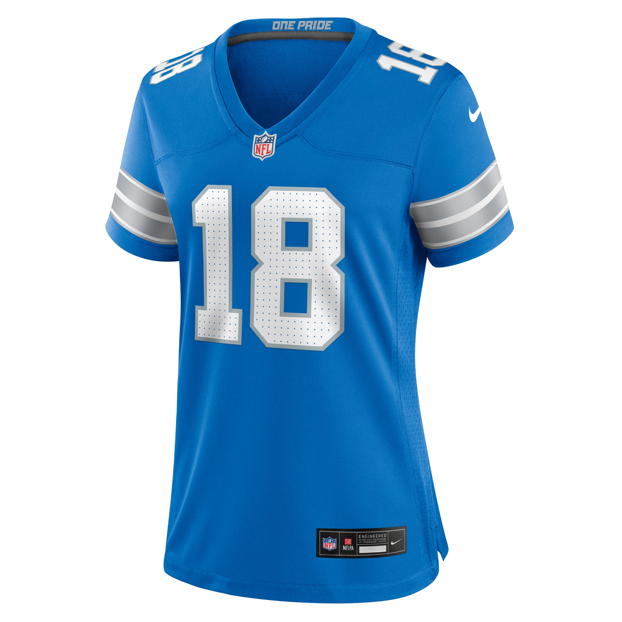 Women's Detroit Lions Antoine Green Blue Team Game Jersey JS1646 nicesnker - Image 2