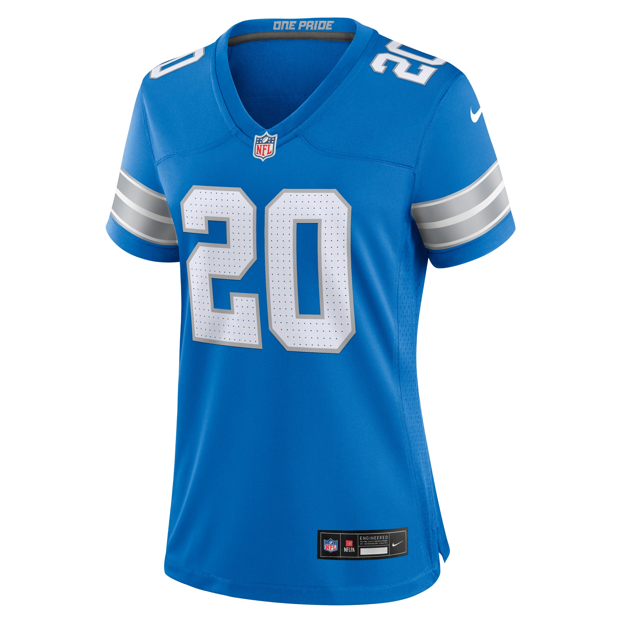 Women's Detroit Lions Barry Sanders Blue Retired Player Game Jersey JS4498 nicesnker - Image 2