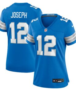 Women's Detroit Lions Brandon Joseph Blue Team Game Jersey JS5836 nicesnker
