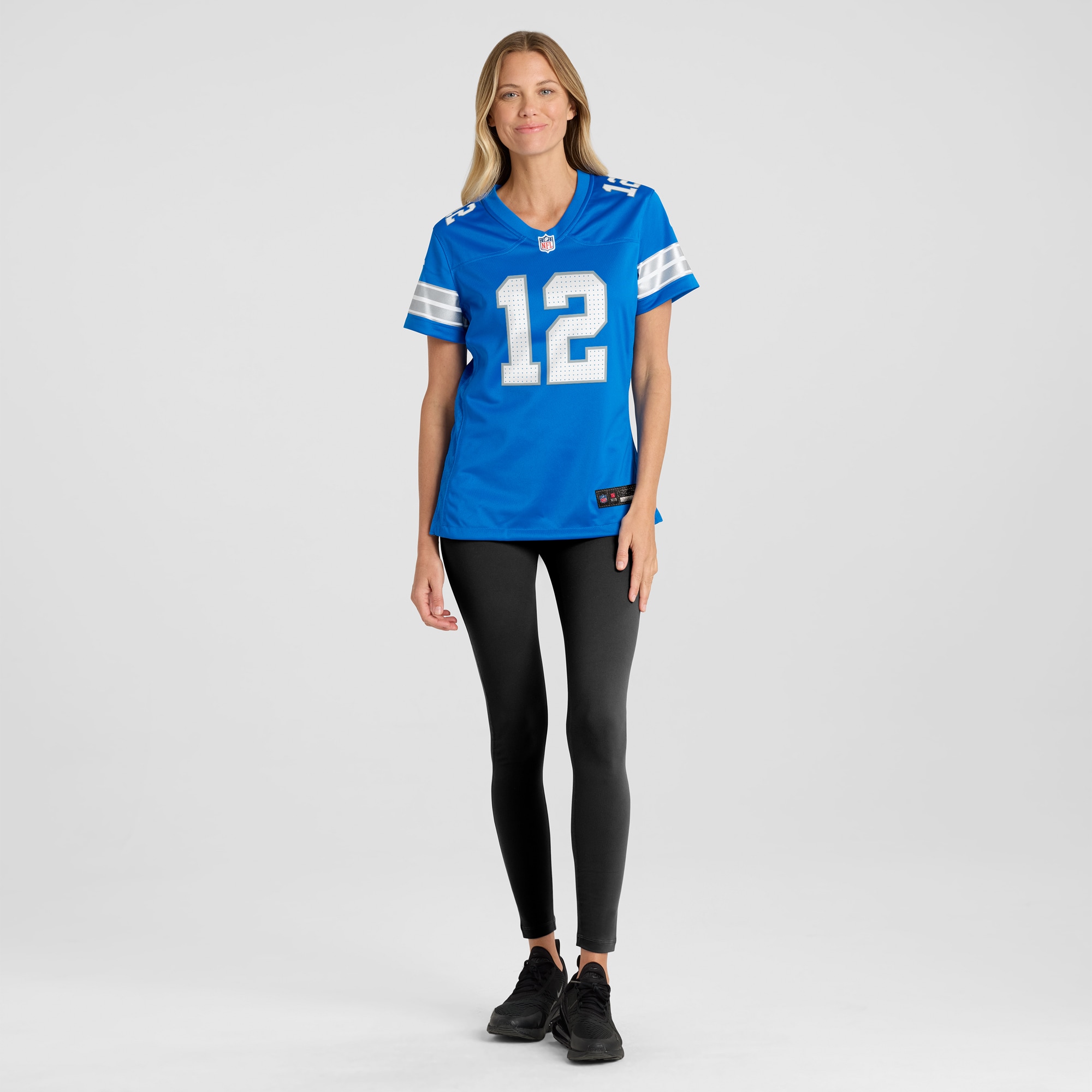 Women's Detroit Lions Brandon Joseph Blue Team Game Jersey JS5836 nicesnker - Image 4