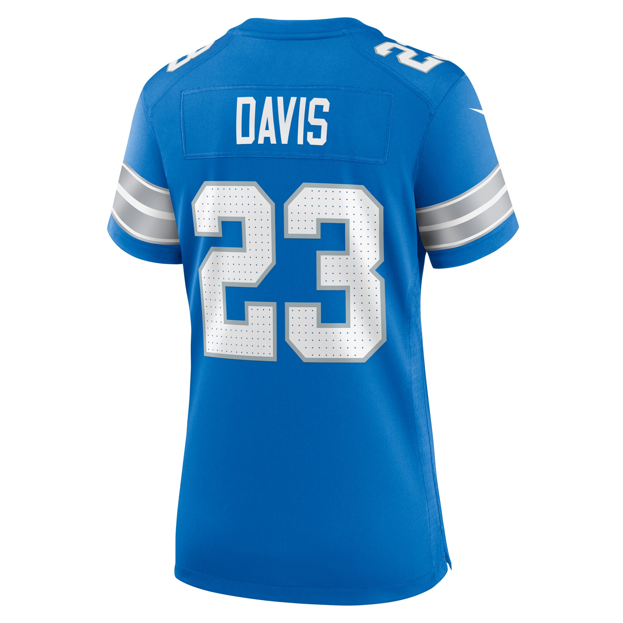 Women's Detroit Lions Carlton Davis Blue Team Game Jersey JS4637 nicesnker - Image 3