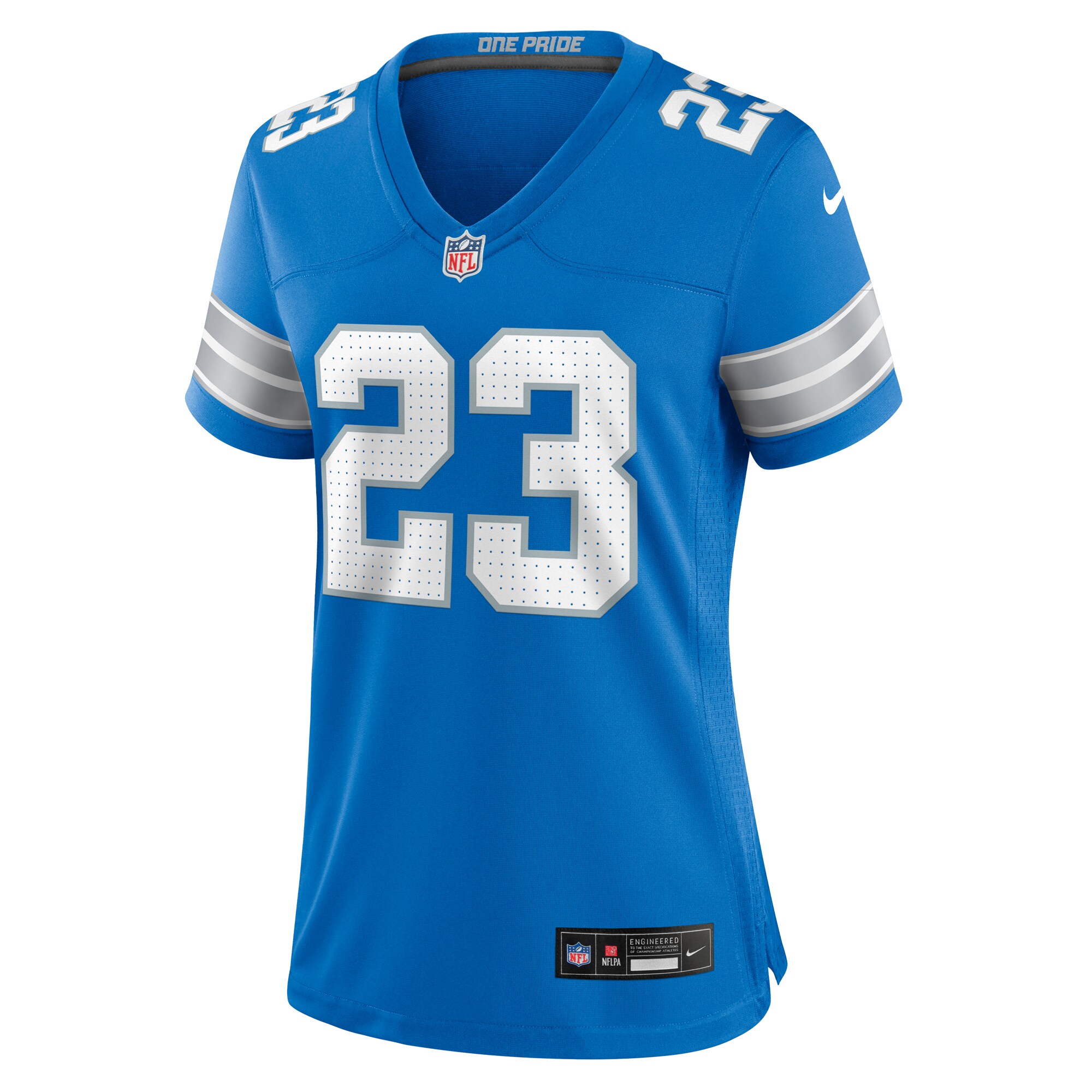 Women's Detroit Lions Carlton Davis Blue Team Game Jersey JS4637 nicesnker - Image 2