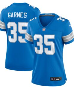 Women's Detroit Lions Chelen Garnes Blue Game Jersey JS7949 nicesnker