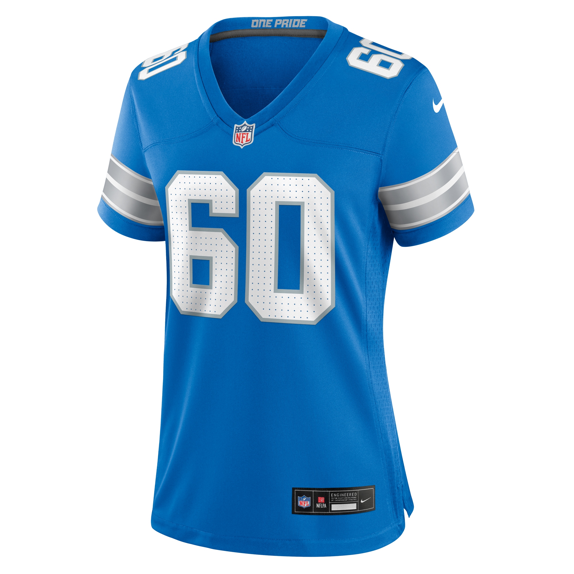 Women's Detroit Lions Graham Glasgow Blue Team Game Jersey JS5770 nicesnker - Image 2